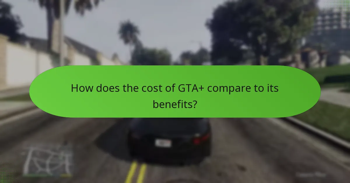Which unique vehicles are available through GTA+?