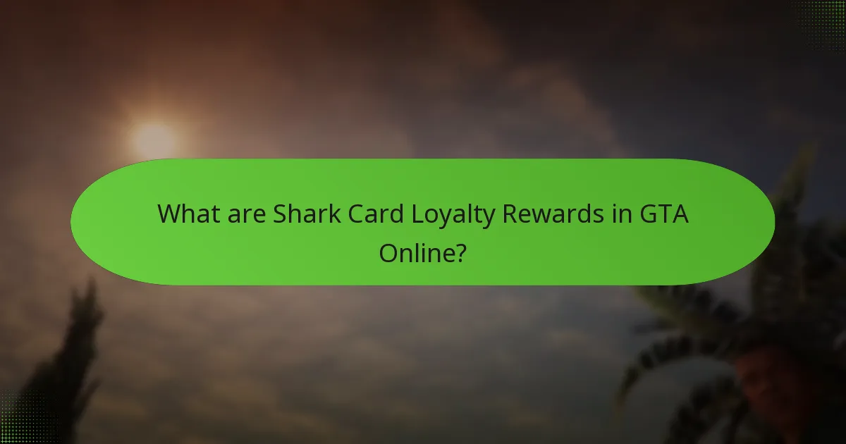 How is unique GTA$ earned through Shark Card Loyalty Rewards?