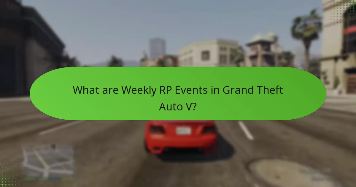 What Special Missions are available during Weekly RP Events?