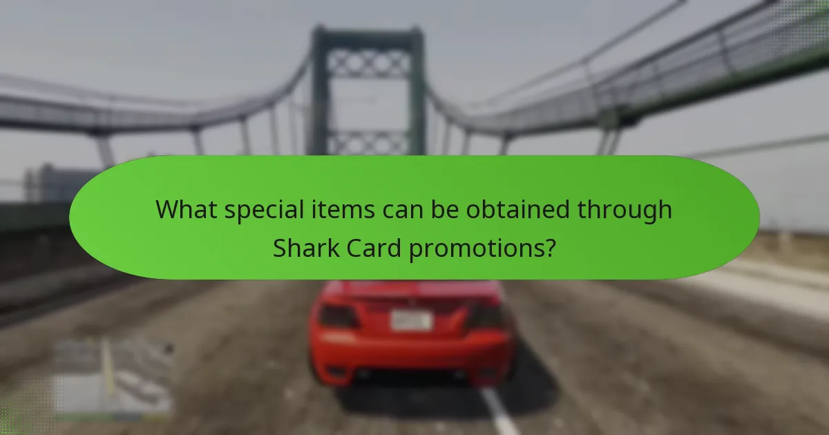What special items can be obtained through Shark Card promotions?